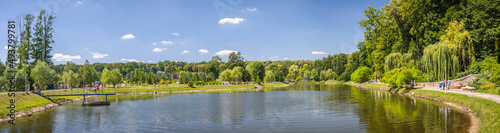 Fototapeta Naklejka Na Ścianę i Meble -  Panorama of lake in the park