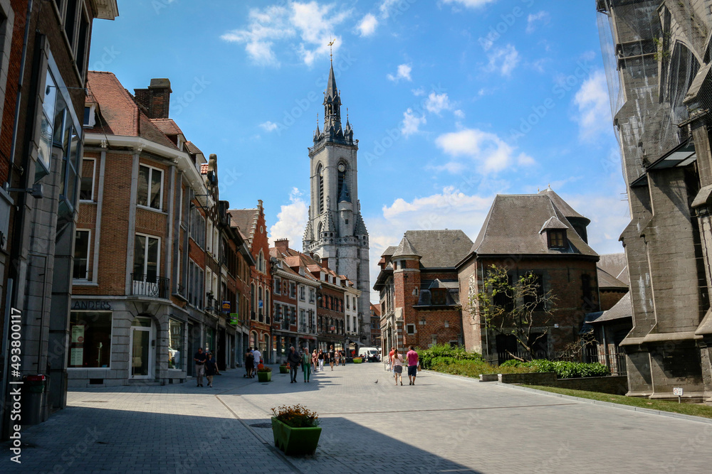 Obraz premium The Belfry in the city of Tournai, Belgium