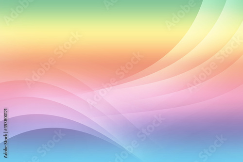 Pink Blue White Yellow Gradient Liquid Wave Abstract Background