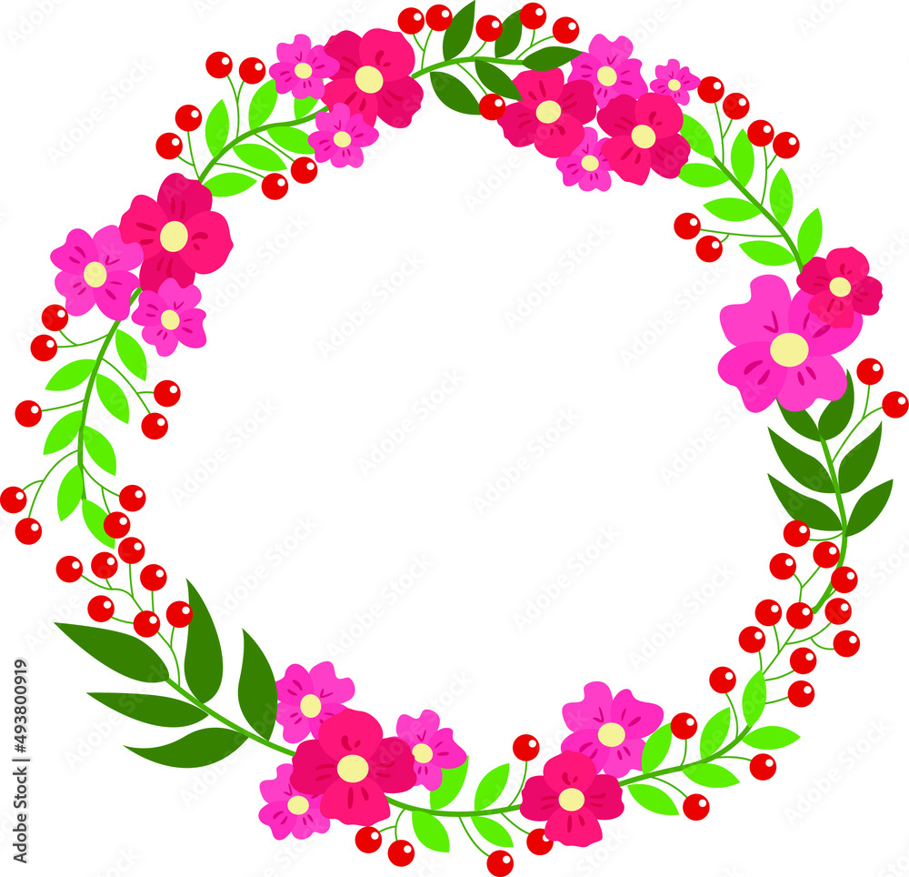 wreath of flowers