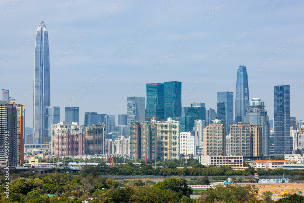 Fototapeta premium Shenzhen urban city downtown