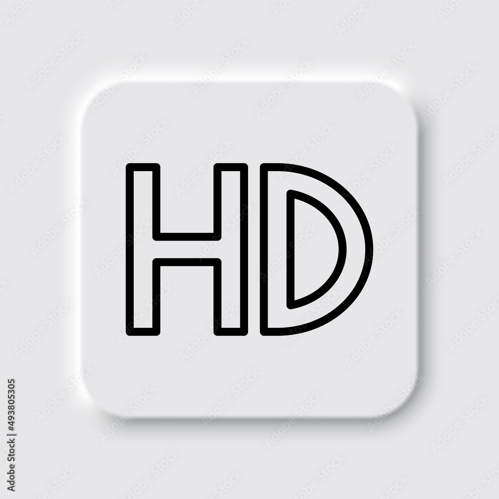HD simple icon vector. Flat desing. Neumorphism design.ai HD simple icon vector. Flat desing. Neumorphism design.ai