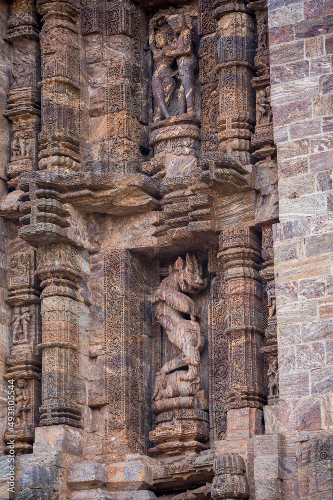 Royal Guard of Konark - Gajasimha (Lion Upon Elephant Upon Man at the 800 year old Sun Temple Complex, Konark, India