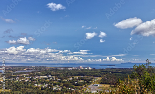 The Sleeping Giant seen from Mt. McKay - Thunder Bay, Ontario, Canada