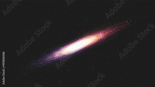 Abstract Star light on Galaxy background with Milky Way spiral,Universe and starry concept design,vector