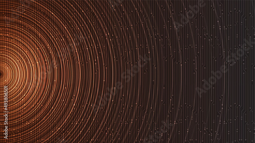 Golden Equalizer on Digital Sound Wave Background,technology and earthquake wave diagram concept,design for music studio and science,Vector Illustration.