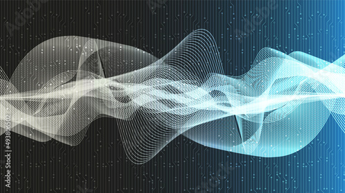 Equalizer Digital Sound Wave Background,technology and earthquake wave diagram concept,design for music studio and science,Vector Illustration.