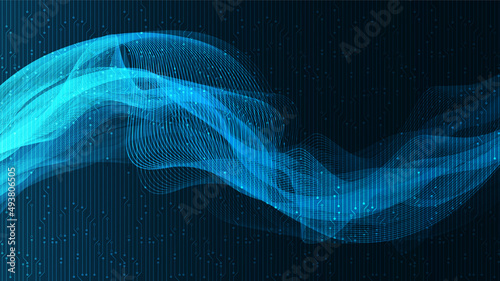 Waving  Digital Sound Wave Background,technology and earthquake wave diagram concept,design for music studio and science,Vector Illustration.