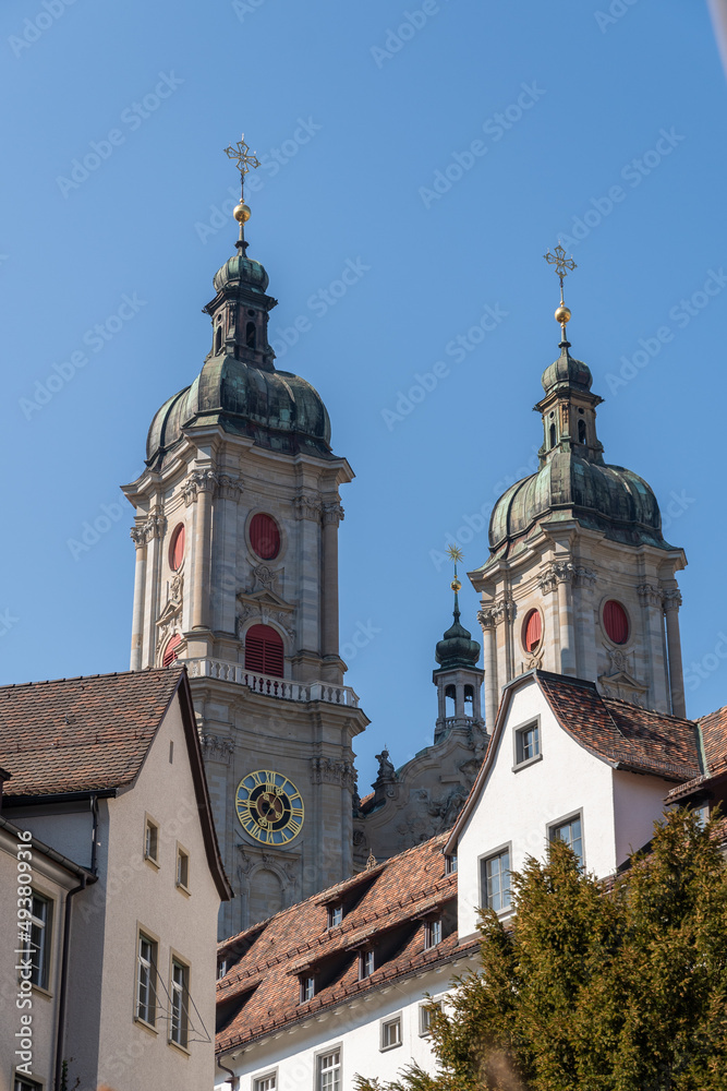 Abbey church in Saint Gallen in Switzerland