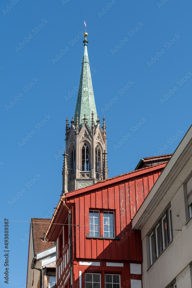 Saint Lawrence church in Saint Gallen in Switzerland