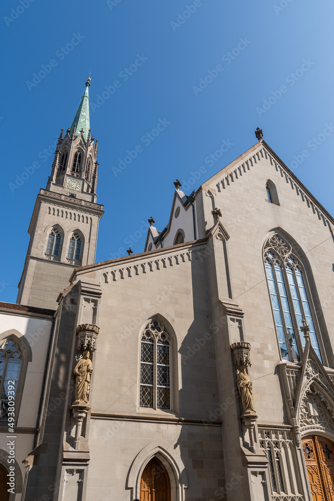 Saint Lawrence church in Saint Gallen in Switzerland