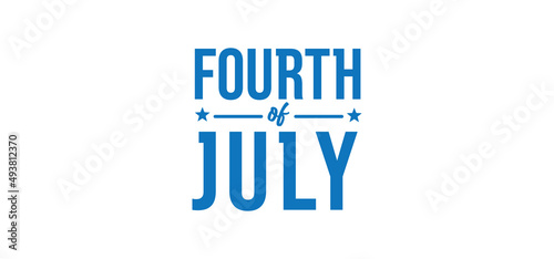Happy USA Independence Day 4th of July. Greeting card and poster Design. United States of America patriotic national festivities.