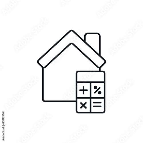 morgage icons  symbol vector elements for infographic web
