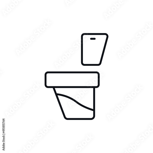 Toilet icons  symbol vector elements for infographic web