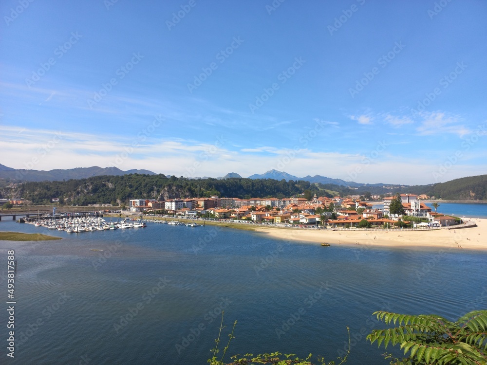 View of Ribadesella,  Asturias,  Spain 