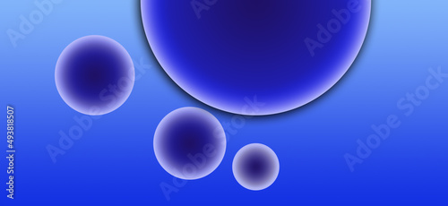 abstract blue background with bubbles wallpaper circle shape glass effect