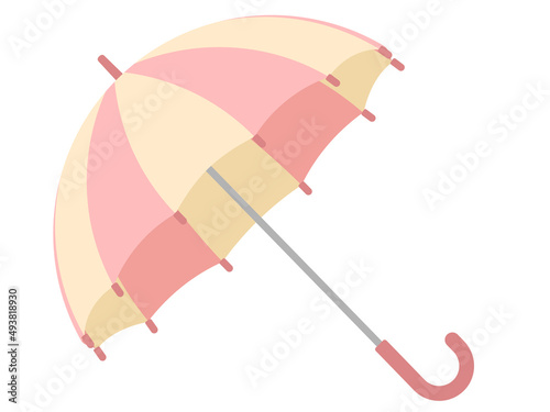ピンクの傘のイラスト