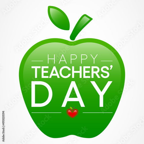 World Teachers day is observed every year in May. day provides the occasion to celebrate the teaching profession worldwide, take stock of achievements. Vector illustration.