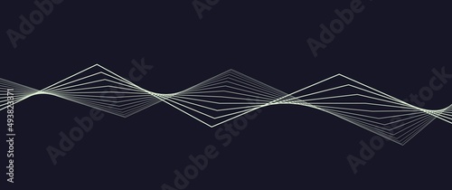 Abstract pyramid interpolated lines vector illustration can be used for background, backdrop, illustration, banner.