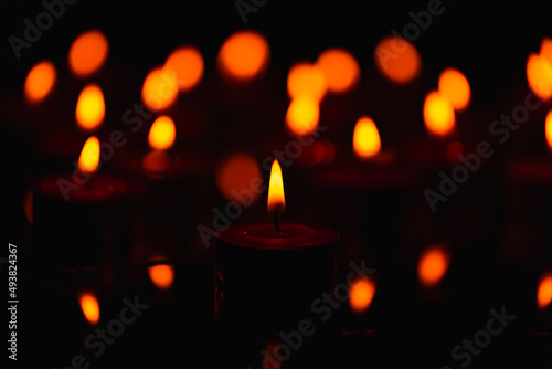Candle,burning candles on the dark surface of remembrance day,Burning candles in darkness 