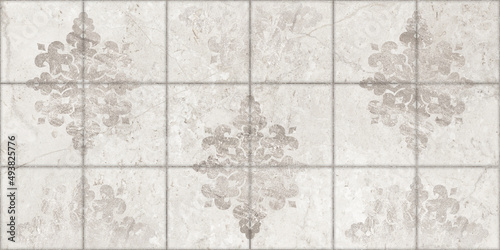 Slika na platnu pattern mosaic background with bey stone texture