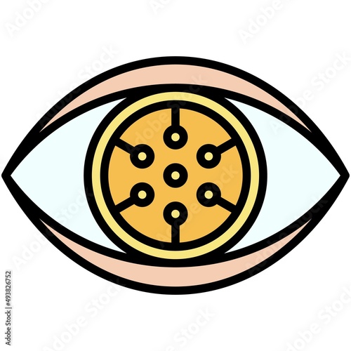 Public icon, Blockchain related vector illustration