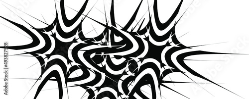 Abstract black and white vector background