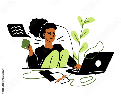 Freelance people working