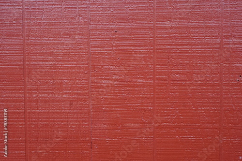 Bright Red Painted Vertical Wooden Panels as Background