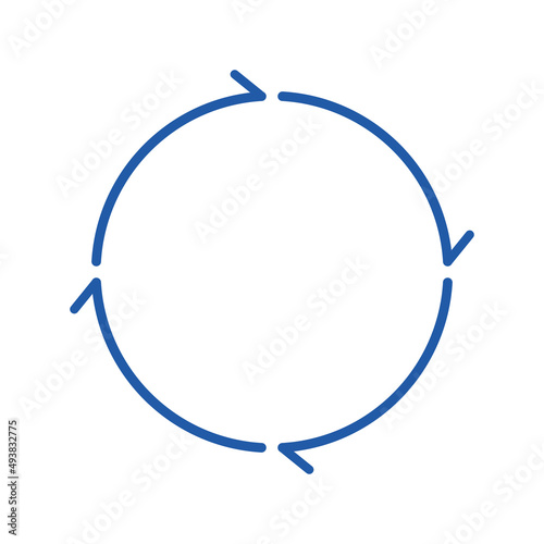 Circulation image. Rotation arrow Symbol. Design element