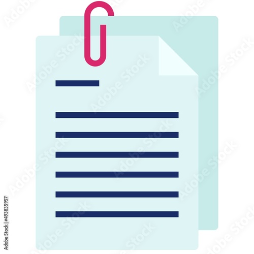 White paper icon, Blockchain related vector illustration