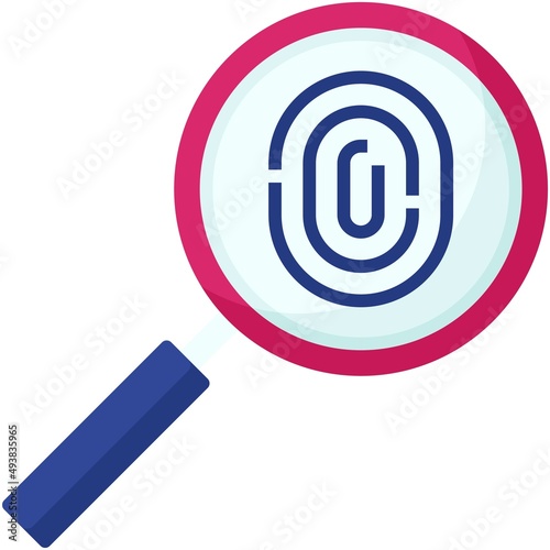 Identification icon, Blockchain related vector illustration
