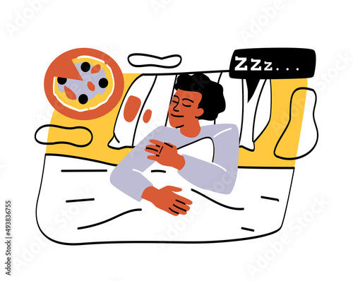 People lying under blankets