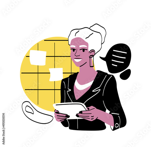Modern woman concept