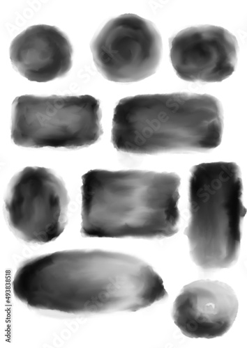 Watercolor brush stroke paint isolated 