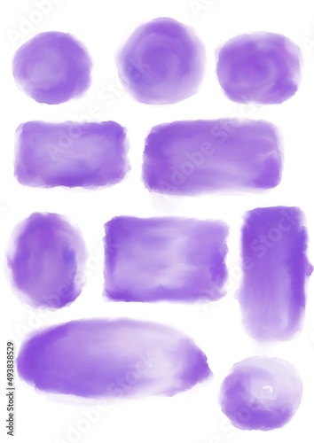 Watercolor brush stroke paint isolated 