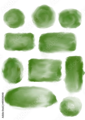 Watercolor brush stroke paint isolated 