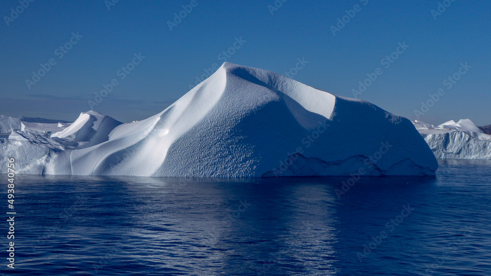 Iceberg with snow in Greenland