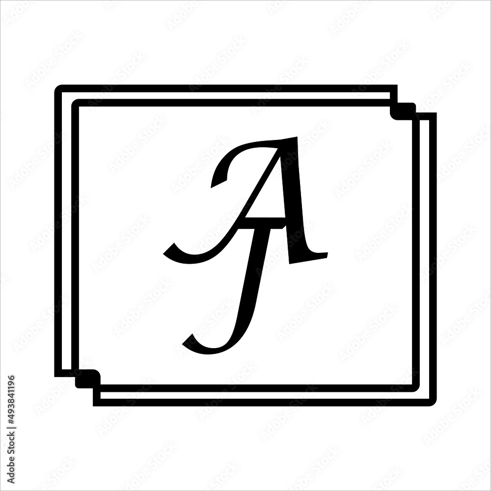 AJ letter logo icon vector template on white background creative letter AJ icon. AJ vector.
