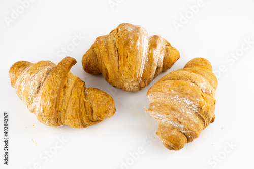 croissants on a white background