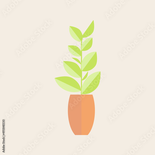 flower in the pot vector