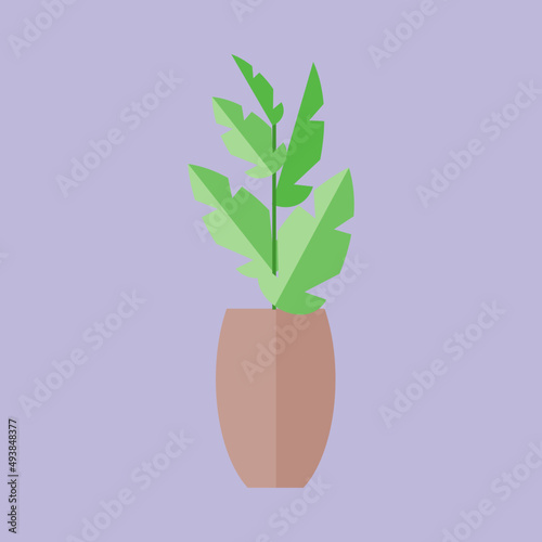 flower in the pot vector