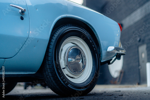 Classic Vintage British Sports Car - Light Blue
