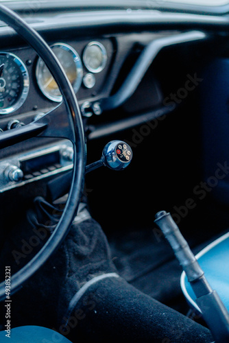 Classic Vintage British Sports Car - Light Blue