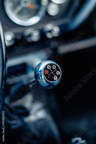 Classic Vintage British Sports Car - Light Blue