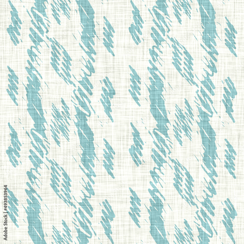 Aegean teal liner stripe patterned linen texture background. Summer coastal living style home decor fabric effect. Sea green wash grunge wave line blur material. Decorative textile seamless pattern Aegean teal liner stripe patterned linen texture background. Summer coastal living style home decor fabric effect. Sea green wash grunge wave line blur material. Decorative textile seamless pattern
