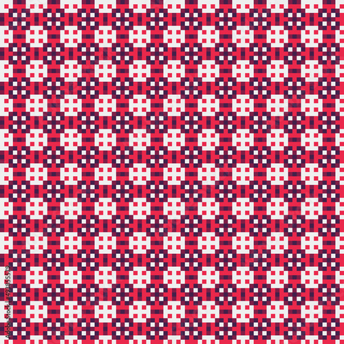 Abstract Cross Pattern generative computational art illustration