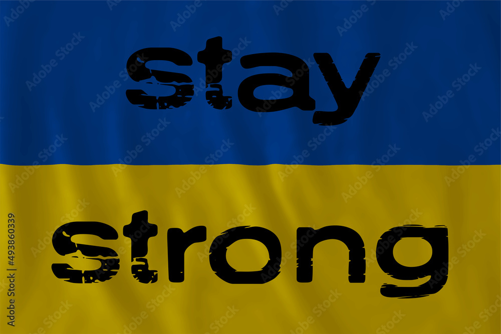 Ukrainian Flag / stay strong