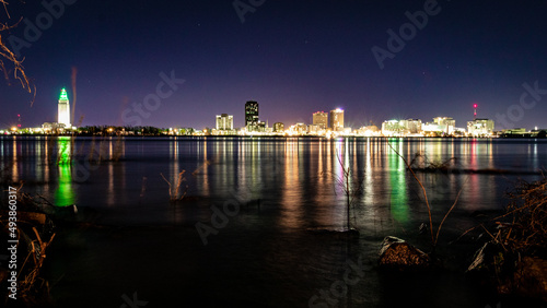 Downtown Baton Rouge from across the Mississippi River photo