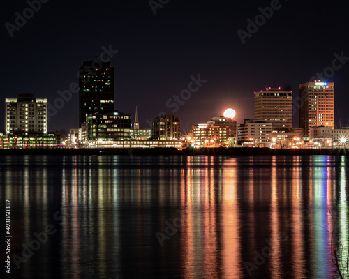 Downtown Baton Rouge from across the Mississippi River
